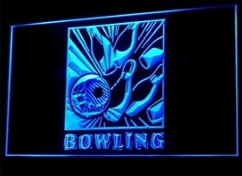 Bowling Strike Alley LED Neon Sign